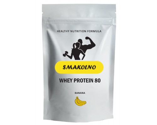 Протеин Smakolno Whey Pro 80 Банан 0.9кг